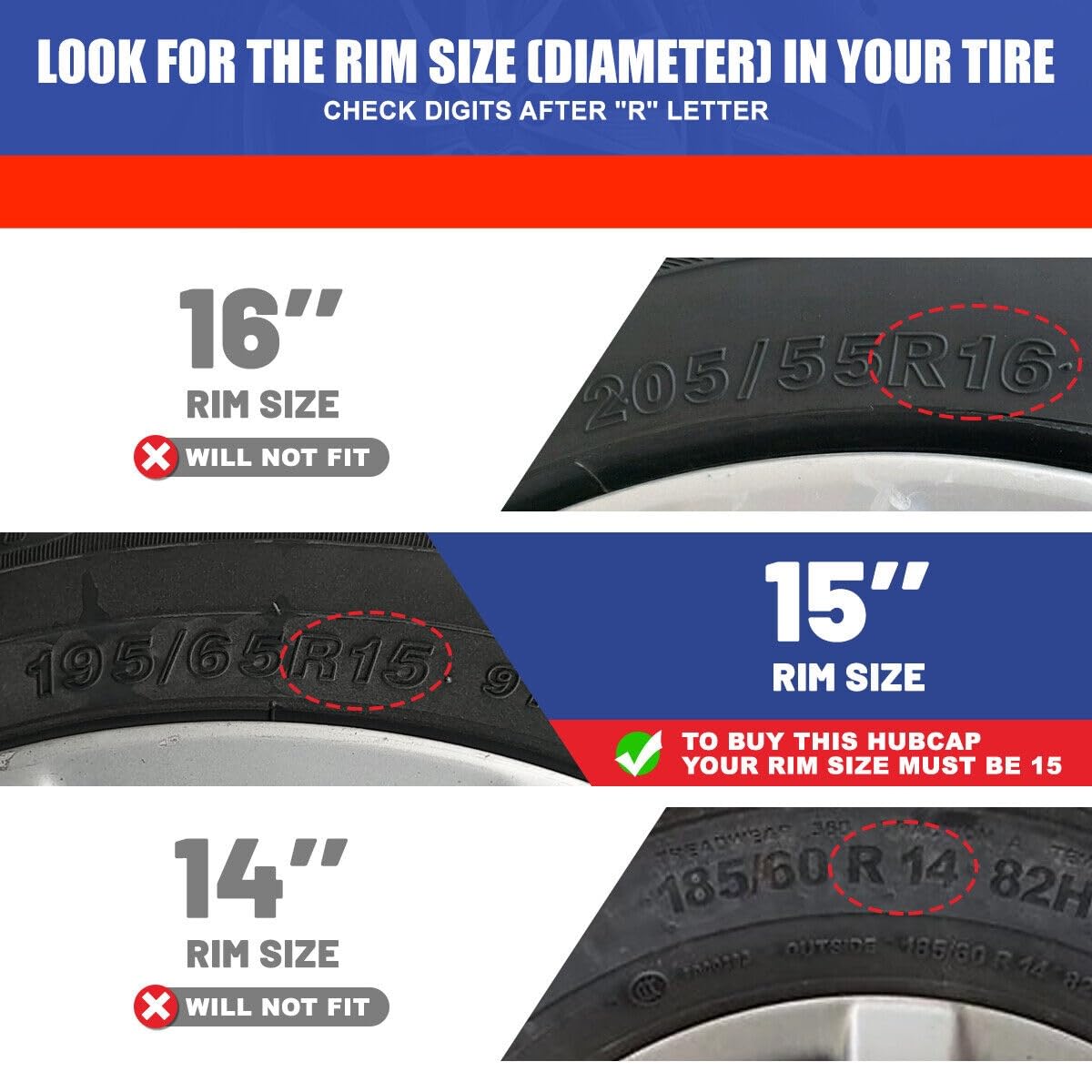 15" Silver Wheel Cover Hubcap Replica for 2019-2022 Chevrolet Spark LS (1-Piece) # 558-15S