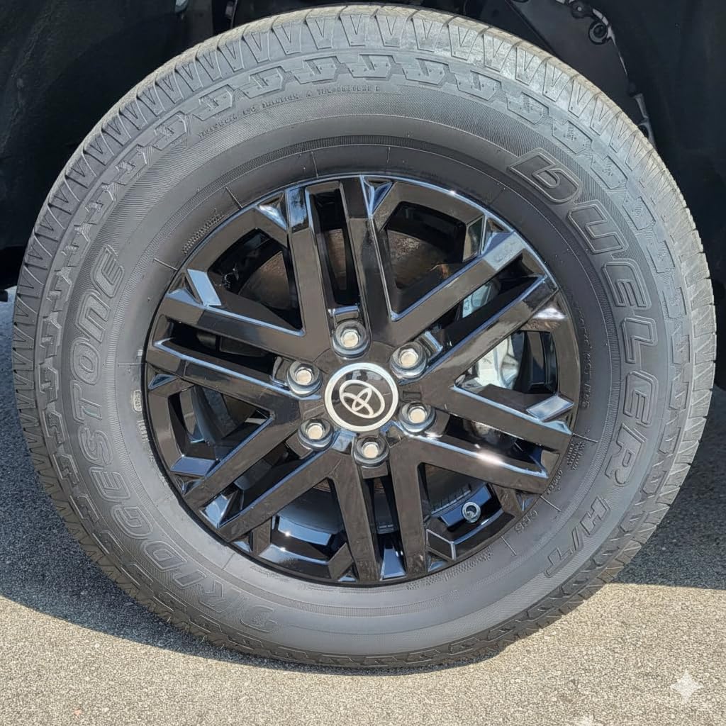 Gloss Black Wheel Skins for 2022–2025 Toyota Tundra SR5 Models 18-Inch (4-Pieces) – IMP505BLK