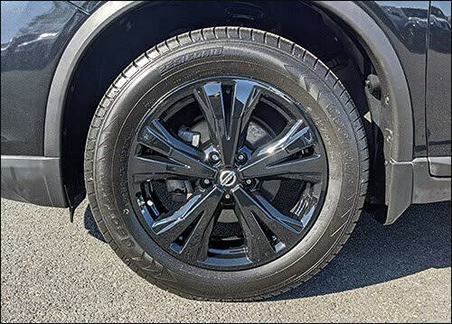 18" Gloss Black Wheel Skins Set of 4 – Fits 2017-2020 Nissan Rogue SV/SL w/ 10-Spoke OEM 18" Alloy Wheels – Snap-On ABS Covers (No Center Caps)