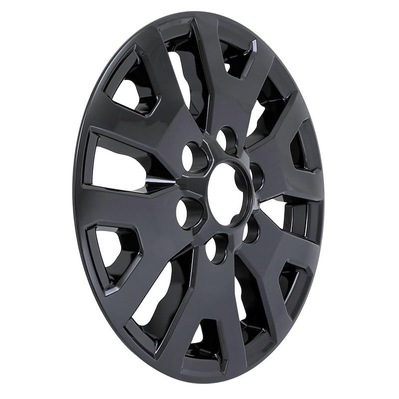 Gloss Black Wheel Skins, 17 Inch Snap-On Covers for Toyota Tacoma SR5 2024-2025, 4-Piece Set