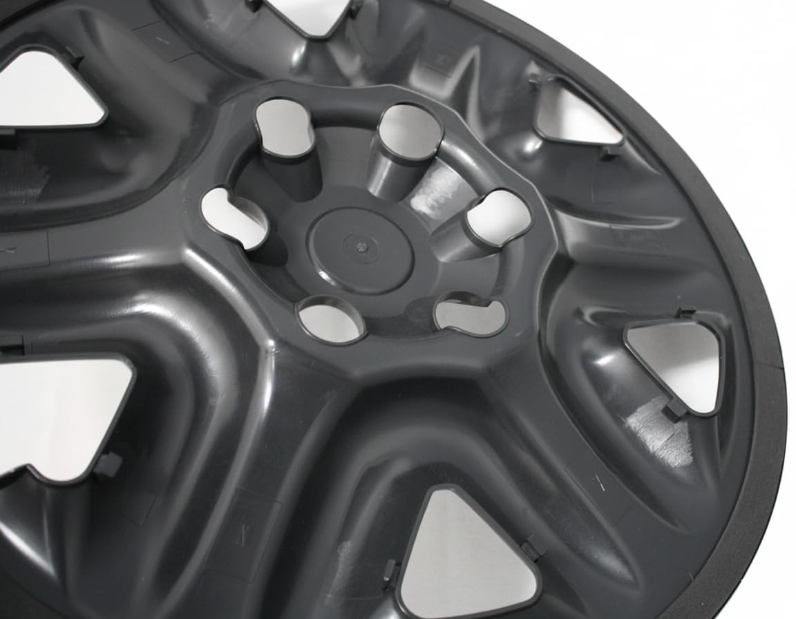 Gloss Black Wheel Skins, 18 Inch Hub Caps for Toyota Tundra SR 2022-2025, ABS Plastic Rim Covers, (4-Piece) Set