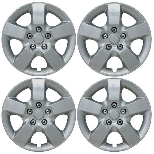 Premium Replica Hubcap Set, Fits Nissan Rogue 2008-2015, Replacement 16-inch Wheel Covers (4-Pack)