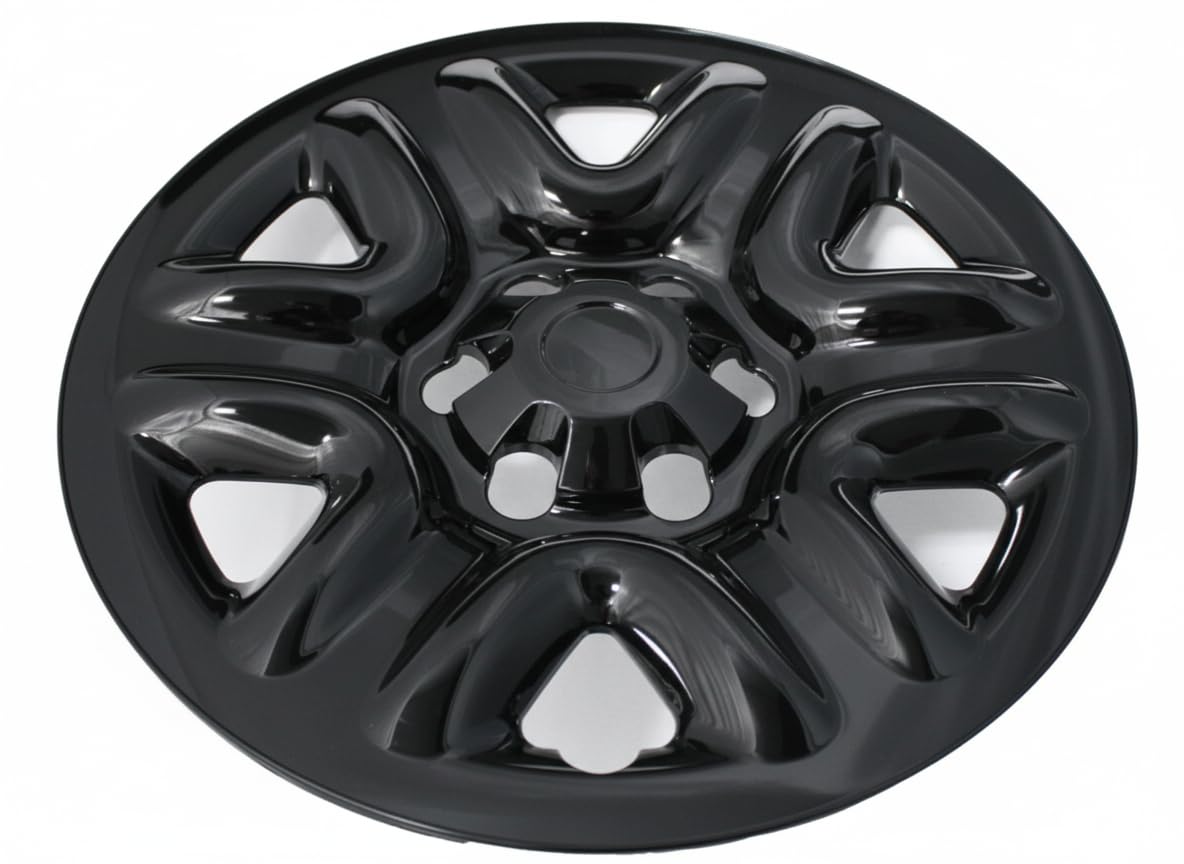 Gloss Black Wheel Skins, 18 Inch Hub Caps for Toyota Tundra SR 2022-2025, ABS Plastic Rim Covers, (4-Piece) Set