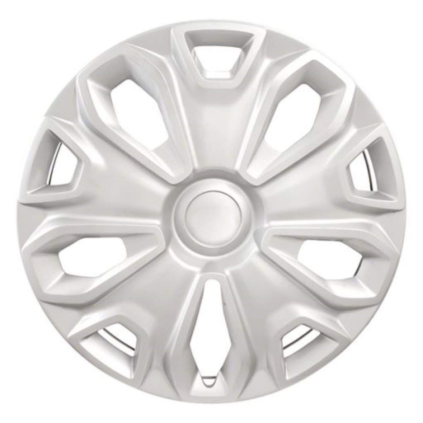 CCI New Wheel Covers Hubcaps Replacements Fits 2014-2019 Ford Transit 150,250 and 350; 16 Inch; 5 Y Spoke; Silver Color; Plastic; Set Of 4; Standard Leg
