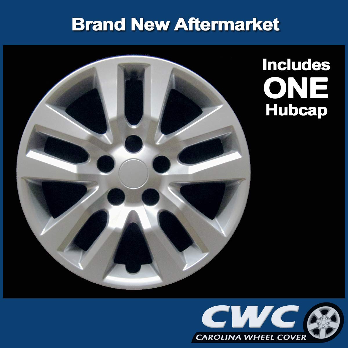 Premium Replica Hubcap, Replacement for Nissan Altima 2013-2018, 16-inch Wheel Cover (1-Piece)