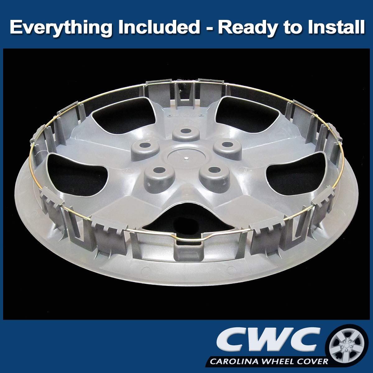 Premium Replica Hubcap Set, Fits Nissan Rogue 2008-2015, Replacement 16-inch Wheel Covers (4-Pack)