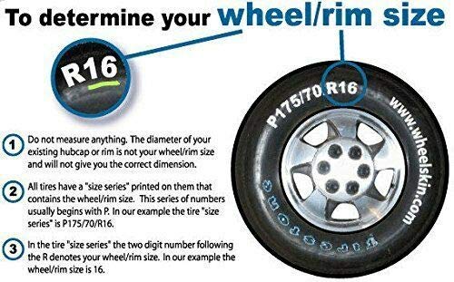 New Wheel Covers Hubcaps Fits 2015-2017 Volkswagen Jetta; 16 Inch; 7 Double Spoke; Painted; Gloss Black; ABS Plastic; Set of 4; Compatible with Steel Wheels