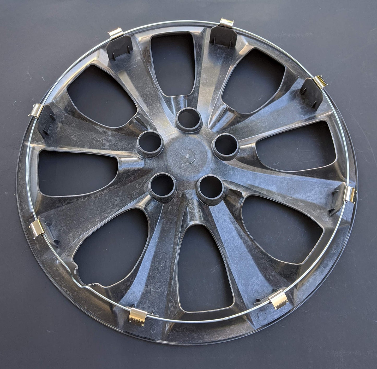 New Wheel Cover Hubcap Fits 2020-2022 Toyota Corolla; 16 Inch; Eight Spoke; Painted Silver; ABS Plastic; Spring Steel Clip (1-Piece)