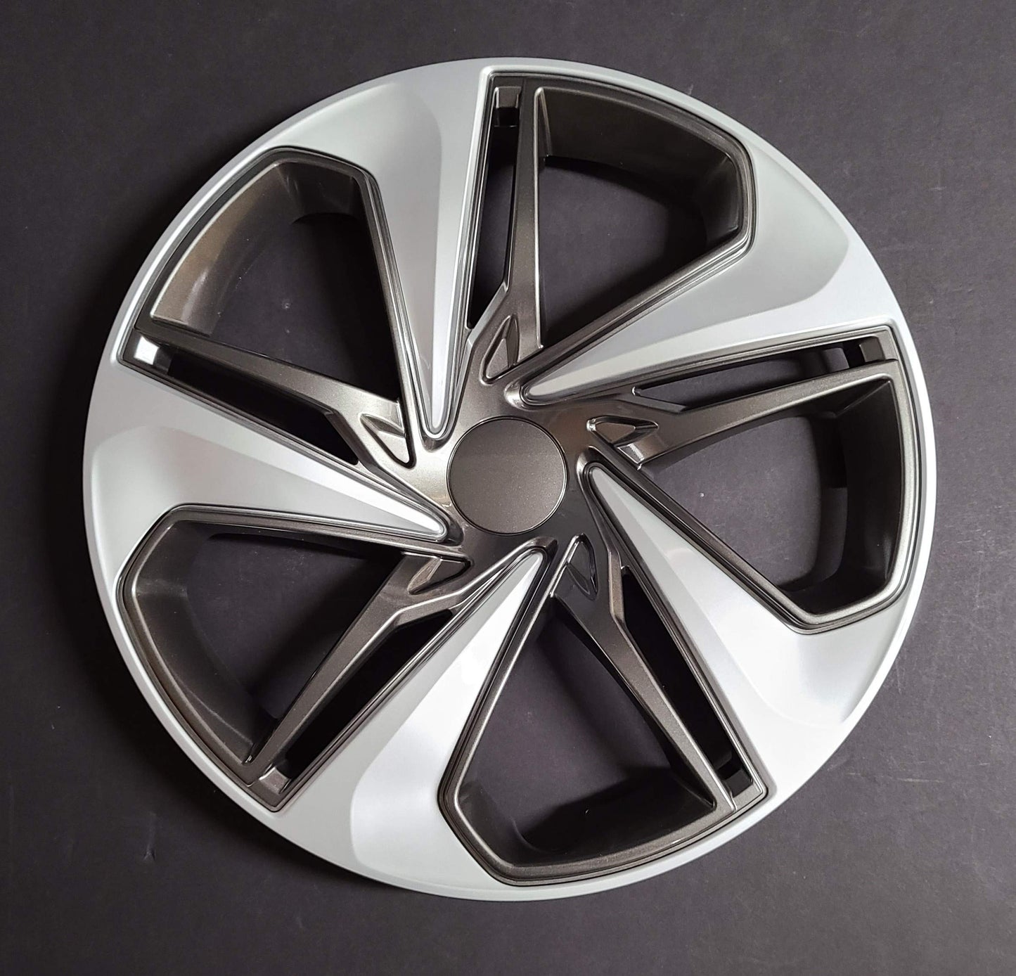 Hubcaps Replica, Replacement for Honda Civic 2019-2021, 16-inch Replica Silver and Charcoal, Wheel Covers (4 Pieces) 55103