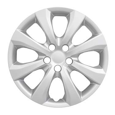 Set of 4 – 16" Wheel Covers Hubcaps for 2020-2025 Toyota Corolla LE | 8-Spoke Silver | Snap-On ABS Replacement | Hollander 61191 | Part # 54216S