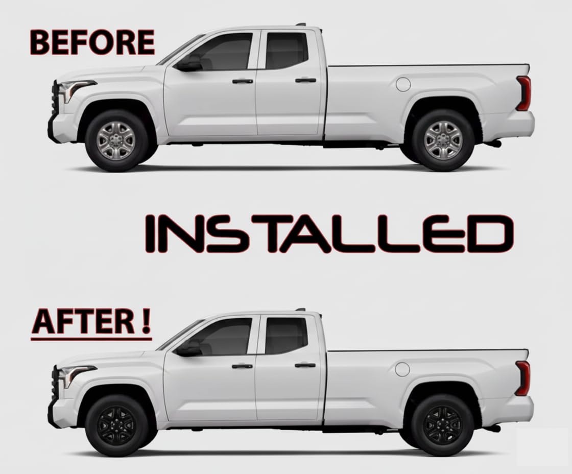 Gloss Black Wheel Skins, 18 Inch Hub Caps for Toyota Tundra SR 2022-2025, ABS Plastic Rim Covers, (4-Piece) Set