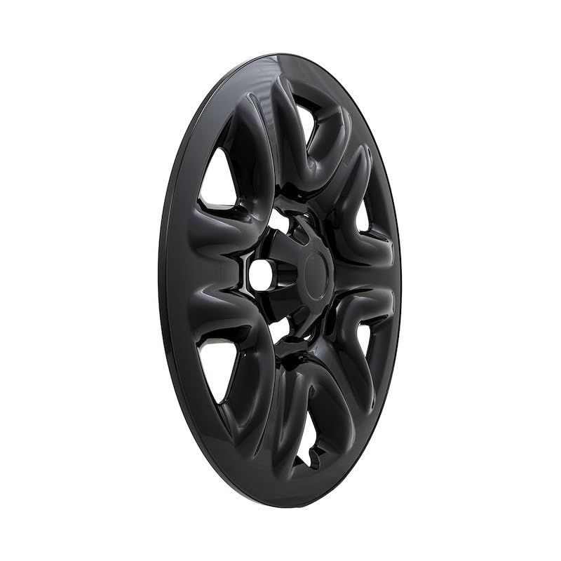 Gloss Black Wheel Skins, 18 Inch Hub Caps for Toyota Tundra SR 2022-2025, ABS Plastic Rim Covers, (4-Piece) Set