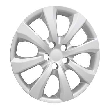 Set of 4 – 16" Wheel Covers Hubcaps for 2020-2025 Toyota Corolla LE | 8-Spoke Silver | Snap-On ABS Replacement | Hollander 61191 | Part # 54216S