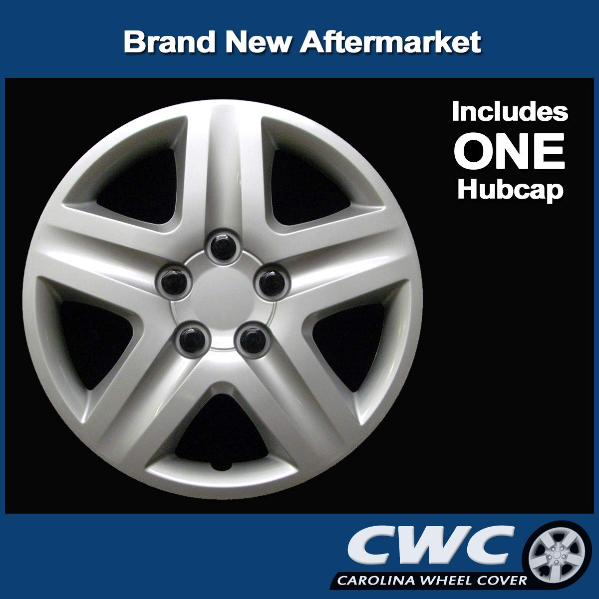 Premium Replica Hubcap, Replacement for Chevrolet Impala 2006-2011, Monte Carlo 2006-2007, 16-inch Wheel Cover (1-Piece)